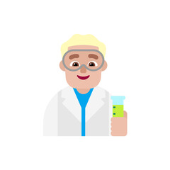 Man Scientist: Medium-Light Skin Tone