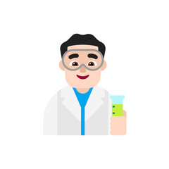 Man Scientist: Light Skin Tone