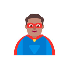 Man Superhero: Medium Skin Tone