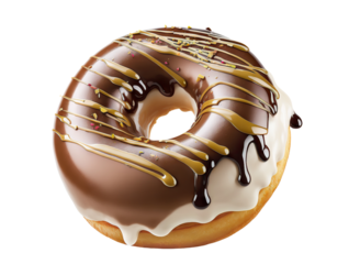 Delicious donut cut out