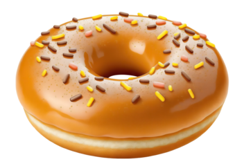 Delicious donut cut out