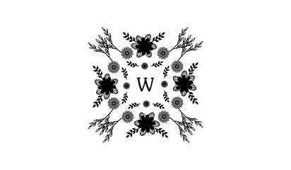 Luxury Retro Card Logo W