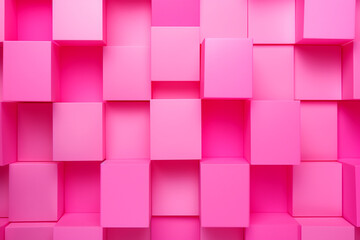 ピンクの立体背景　ビジネス　Generative AI