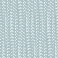 Seamless ornament. Modern wavy background. Geometric modern light blue and white pattern