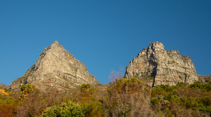 View of the famous Table Mountain, Cape Town, South Africa
