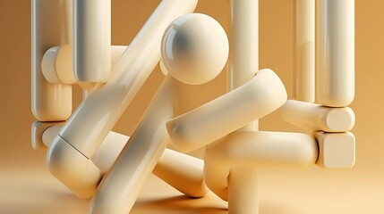 3d abstract geometric