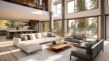 Beautiful living room interior