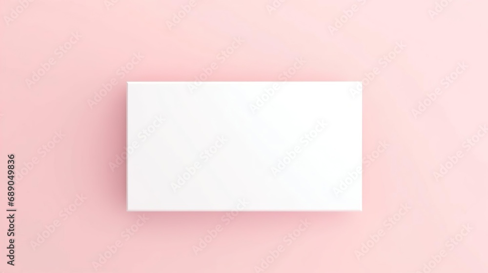 Poster blank white box open or top view of empty present box isolated on red background with shadow minimal