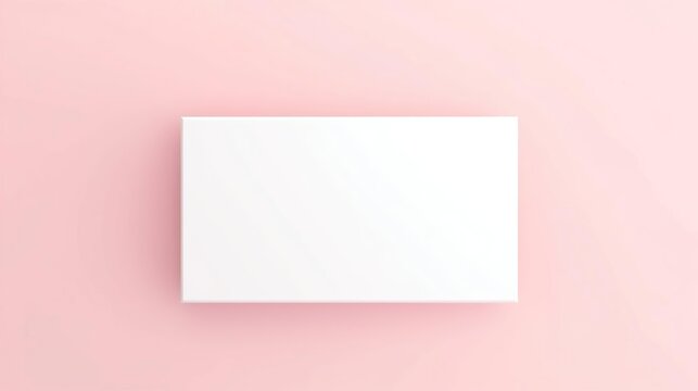 Blank white box open or top view of empty present box isolated on red background with shadow minimal conceptual 3D rendering