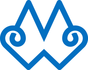 the logo consists of the letter M W monogram ornament. Outline and elegant.