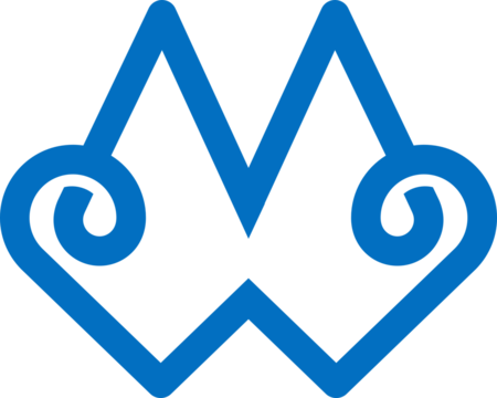 the logo consists of the letter M W monogram ornament. Outline and elegant.