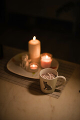 still life with candle