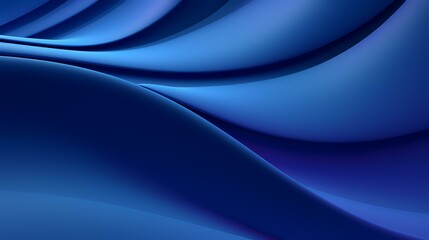 Blue abstract background with smooth lines. 3d rendering, 3d illustration.