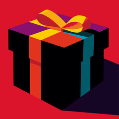 Christmas Present Box - Colorful Vector Design