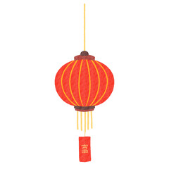 Red Chinese lamp