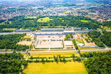  Monza race circut aerial view near Milano © xbrchx