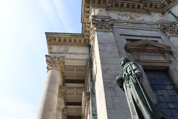 Fototapeta premium The Dome of Frederik`s Church in Copenhagen -rococo architectural style