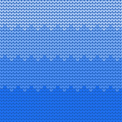 Blue knitting wavey background