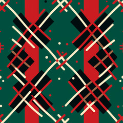 seamless pattern with red and white arrows
