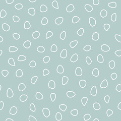 Seamless background with random elements. Abstract ornament. Seamles abstract light blue and white pattern