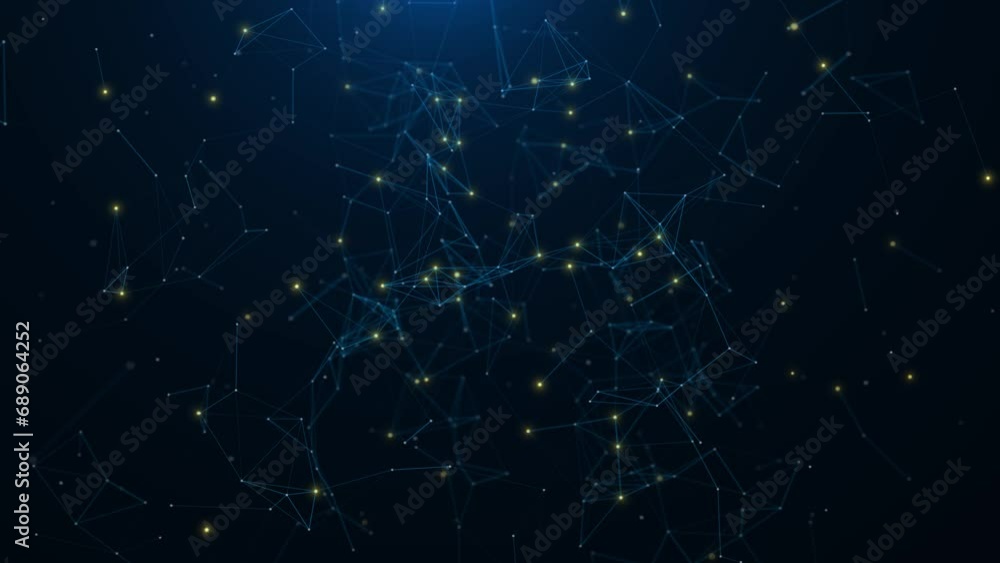 Poster business corporate abstract particles digital technology presentation background. tech hi-tech futur