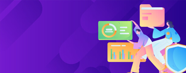 Business People Flat Vector Concept Operation Hand Drawn Illustration
