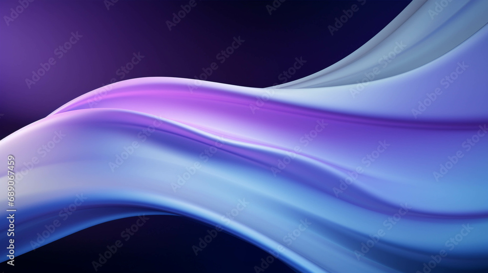 Poster purple and blue patterns with shiny curves mixed with black look gloomy and magical.
