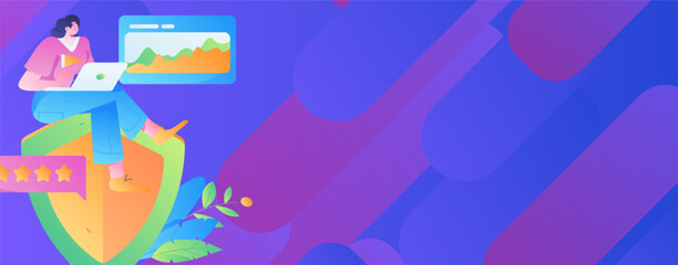 Business People Flat Vector Concept Operation Hand Drawn Illustration
