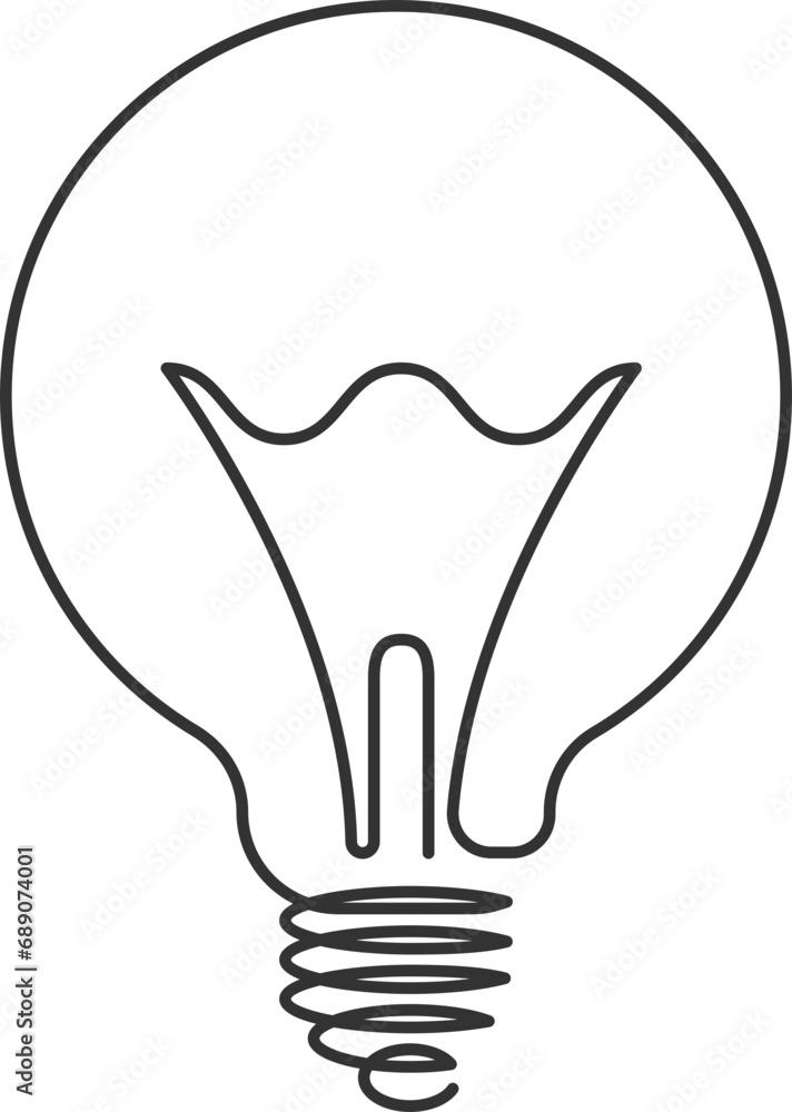 Poster light bulb icon vector. llightbulb idea logo concept. lamp electricity icons web design element. led