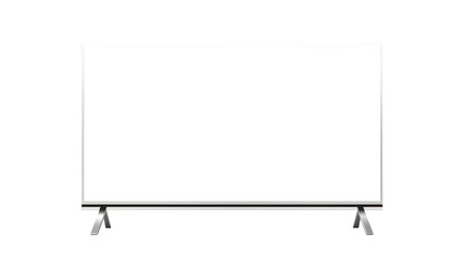 Obraz premium Smart tv monitor with blank screen isolated on transparent background Remove png, Clipping Path, pen tool