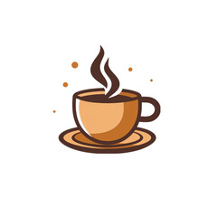 A Refreshing Cup of Coffee on a transparent background PNG