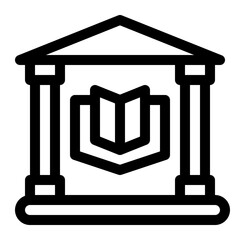 library line icon
