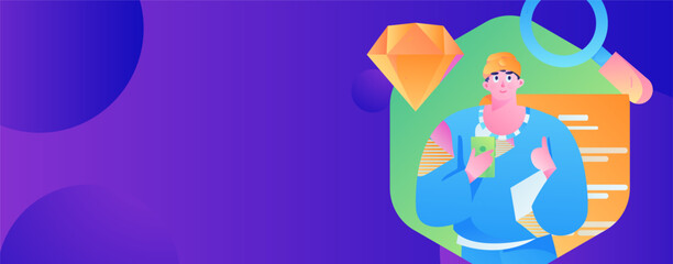 Business People Flat Vector Concept Operation Hand Drawn Illustration
