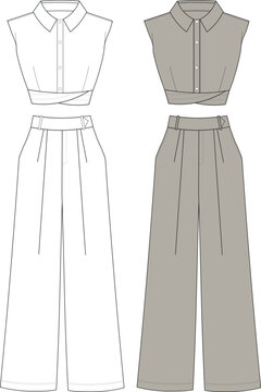 Palazzo Pants Images – Browse 196 Stock Photos, Vectors, and