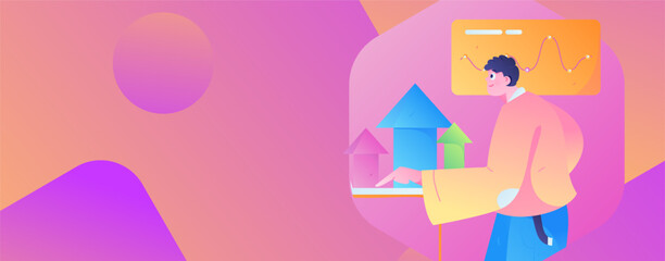 Business People Flat Vector Concept Operation Hand Drawn Illustration
