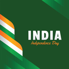India Independence day realistic design vector template