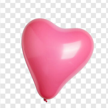 Pink heart ballone