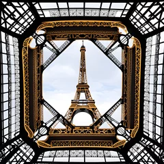 Fotobehang Eiffel Tower, AI-generatet © Dr. N. Lange