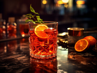 A captivating image featuring the iconic Cocktail Scorpio. AI Generation.