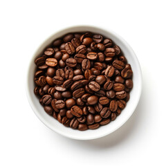 Fototapeta premium White Bowl Filled with Coffee Beans