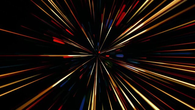 colorful light speed lines zoom abstract background