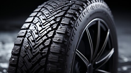 Wheel with winter tires for the car