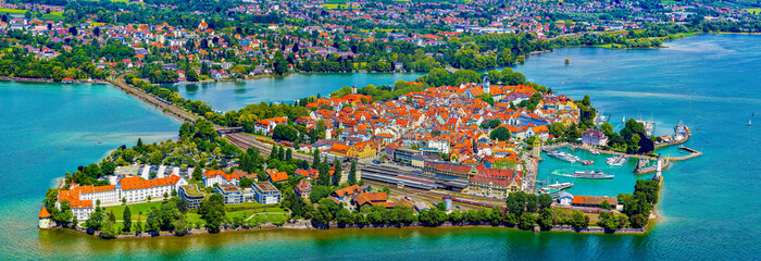 Lindau am Bodensee von oben - Luftbildfotografie