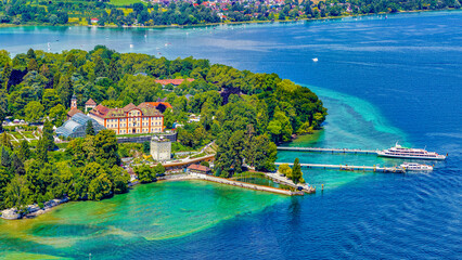 Insel Mainau am Bodensee von Oben