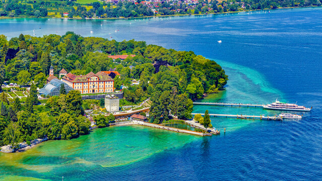 Insel Mainau am Bodensee von Oben
