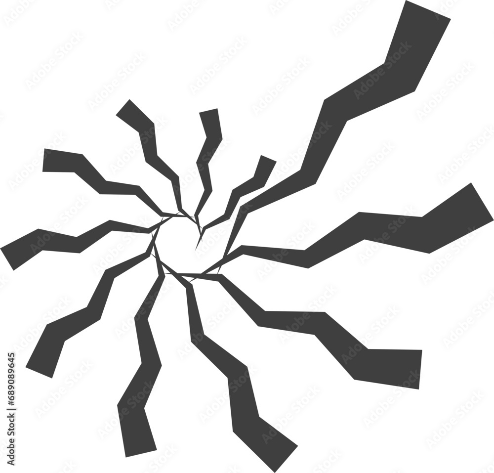 Poster spiral and swirl motion twisting circles design element set.