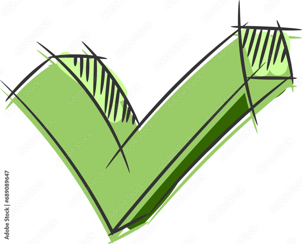 Poster check mark icon vector symbol design element.