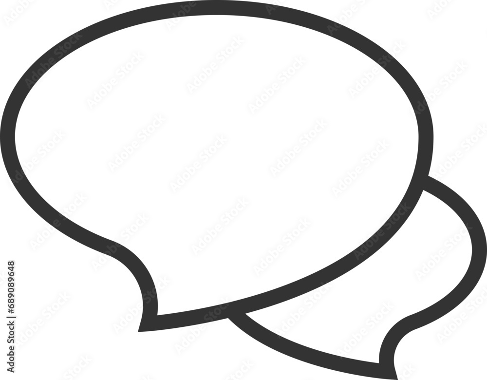 Poster talk bubble speech icon. blank empty bubbles vector design elements. chat on line symbol template. d