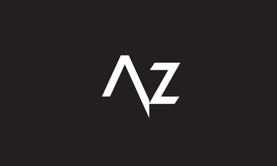 AZ, ZA , A ,Z, Abstract Letters Logo Monogram	
