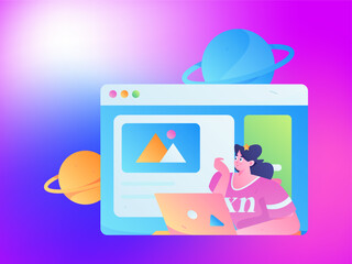 Business People Flat Vector Concept Operation Hand Drawn Illustration
